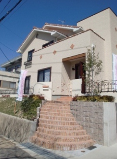 三次市　注文住宅　洋風瓦の家